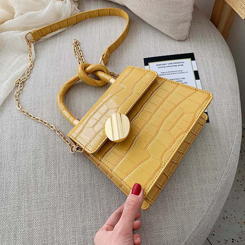 Quality Stone Pattern Leather Crossbody Bags For Women Designer